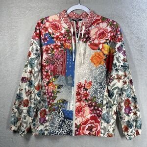 JOHNNY WAS Acitve Sporty Tango Sport Full Zip Jacket Windbreaker Size XS NWOT